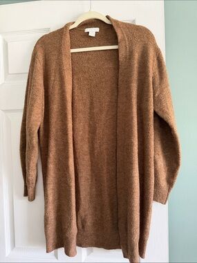 H&M oversized camel cardigan